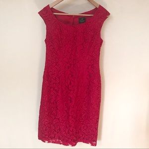 Adrianna Papell magenta dress